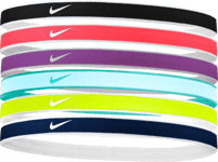 Nike Tipped Swoosh Sport Headbands 6pk 2.0 Treenitarvikkeet BLACK/ASTER PINK