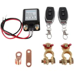 Interrupteur de déconnexion de batterie de voiture, coupure de courant avec télécommande, Terminal en cuivre pour automobile 12V 120A - Jeffergarden