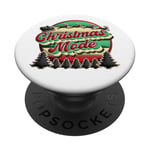 Mode Noël Père Noël traîneau rétro vintage drôle PopSockets PopGrip Adhésif