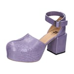 Chaussures Femme MOMA 38 Ue Sandales Violet Cuir EX374-38