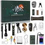 2024 Ny Survival Kit Advent Calendar Outdoor Blind Box Outdoor Enthusiast Christmas Blind Box Tools With Parachute Cord Flashlight For Hiking Camping