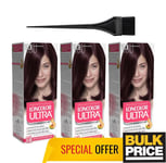 Loncolor Ultra Crème Colorante Pour Cheveux 3.3 Châtaigne Violon 3-Pack