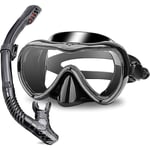 Vuxen Snorkelset Anti-Dimma Härdat Glas 180 Panoramasyn