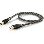 ViaBlue KR-2 Silver High End A/B USB audio kabel - 3 m