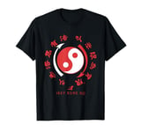 Bruce Lee Red Jeet Kune Do Hybrid Martial Art Yin Yang T-Shirt