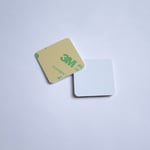 10 30x30mm Anti-Metal White Hard PVC NFC Tag NTAG213 Samsung Sony LG Android 