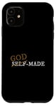 Coque pour iPhone 11 Graphique marron fabriqué par Dieu marron