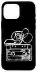 Coque pour iPhone 16 Pro Max Love Retro Mixtape 80's Blank Cassette Tape Shirt Cadeaux