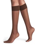 FALKE Women's Pure Matt 20 DEN W KH Sheer Plain 1 Pair Knee-High Socks, Brown (Brenda 5179) new - eco-friendly, 2.5-5