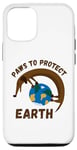 Coque pour iPhone 12/12 Pro Funny Dog Earth Day Save The Planet Paws To Protect Earth Day
