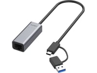 Allnet Usb 3.0 Type-C&Amp A Ethernet Adapter 2.5 Multi-Gigabit Lan All-Nc-2.5G-Usbc/A - Nätverkskort - 1 000 Mbps (All-Nc-2.5G-Usbc_A)