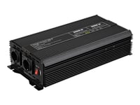 Goobay - Strömomvandlare - Dc 12 V - 3000 Watt - Utgångskontakter: 2 - Svart