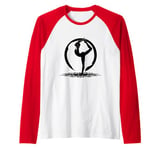 Bikram Yoga Namaste Pose Yogi Meditation Raglan Baseball Tee