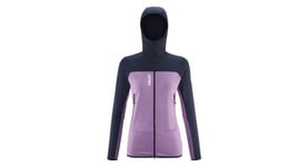 Polaire a capuche femme millet fusion grid violet