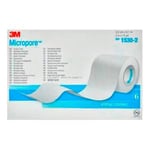 Micropore 3M Medipore fikseringstape 5cm x 10m - 1 rull Sår og skader Plaster Plastertape