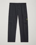 Stone Island Cotton Satin Cargo Pants Navy Blue