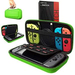 Orzly Carry Case Compatible With Nintendo Switch, Green (Case Only - Video Games & Console Are Not Included)