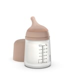 Suavinex, Biberon Anti Colique Zero Zero, avec Tétine Spécial Allaitement (A), pour Bébés +0 Mois, Biberon Nouveau-né, Idéal pour l'Allaitement Mixte, Tétine Imitant le Sein, 180 ml, Medium