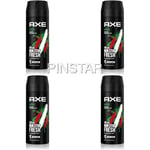 4 x Axe LYNX  Deodorant Body Spray 150ml - Africa