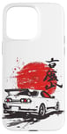 Coque pour iPhone 15 Pro Max Retro JDM Japan Domestic Market Drift Racing Car Legend