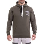 Jeep Invernale per Cappuccio Regolabile Tasca Frontale E Stampa Orso Con Logo Sul Petto Tricot Homme, Forest Night/Light G, M