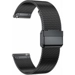 22mm rannekoru pikalukituksella ruostumatonta terästä musta silmukka yhteensopiva Samsung Galaxy Watch 3 45mm HUAWEI GT2 46mm rannekkeen kanssa (22...