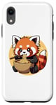 iPhone XR Red Panda Eating Ramen Noodles Kids Teen Girl Women Kawaii Case