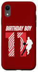 Coque pour iPhone XR 11 ans Anniversaire Garçon Basketball Joueur Rouge Numéro 11