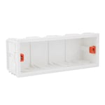 REWNSSIN-Boîtier Mural ShuBox Rouge et Blanc,Prises et Interrupteurs Lumineux,Boîte Arrière,Cassette Cachée,Chili,Italie,Boîte de Montage - Type White 186mm-67.5mm