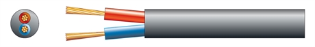 PD Connex RX14 100V, högtalarkabel, rund 2x2.5 100m, Högtalarkabel för 100V system 2x2,5mm 100m rulle