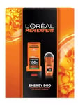 L'Oreal Men Expert Energy Duo Gift Set Shower Gel & Anti-Perspirant Roll-On BNIB