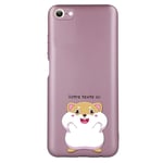 Coque rose pour Iphone 7 8 SE hamster kawaii avec votre texte