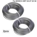 Bobine de ligne de coupe-bordure, 2x24m, pour BOSCH ART 24 27 30 36 Li 48m 1.65mm, outil de jardinage