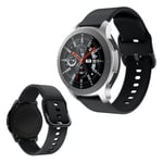 Samsung Galaxy Watch (46mm) silikoninen ranneke - Musta