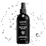 NYX Professional Makeup Spray Fixateur Setting Spray Dewy Finish, Spray de Finition, Tenue Longue Durée, Fini Satiné, Formule Vegan, Format Maxi 180ml, Modèle : Matte