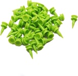 Bulldog Golf Tees® SUPER SAVER PACK of 100 LIME GREEN PLASTIC CASTLE TEES