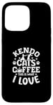 Coque pour iPhone 15 Pro Max Kendo Cats Coffee This Is What I Love - Kendo japonais