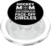 Hockey Mom FaceOff Circles Sports Fan Gift PopSockets PopGrip for MagSafe