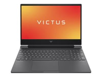 Victus by HP Laptop 15-fb0202nf - AMD Ryzen 5 - 5600H / jusqu'à 4.2 GHz - FreeDOS - GF RTX 3050  - 16 Go RAM - 512 Go SSD NVMe, TLC - 15.6" IPS 1920 x 1080 (Full HD) @ 144 Hz - 802.11a/b/g/n/ac/ax - argent mica, chrome noir (logo) - clavier : Français