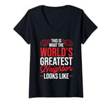 Womens This Is What The World's Greatest Neighbor Looks Like V-Neck T-Shirt