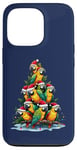 Coque pour iPhone 13 Pro Parrot Christmas Tree Funny Polly Holiday