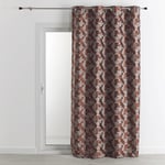 HomeMaison Rideau Ameublement - Rideau Jacquard -Rideau d'Ameublement Chocolat- Rideau 140 X 260 cm