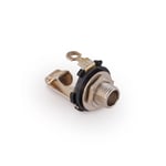 MEC Open 6.3 mm / 1/4 Mono Jack Socket - Chrome