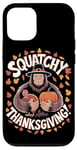 Coque pour iPhone 12/12 Pro Thanksgiving Bigfoot Pilgrim Turquie Squatchy Thanksgiving