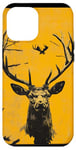 Coque pour iPhone 12 Pro Max Jaune Pop Art Tropical Ozark Timber Vintage Cerf Camo