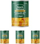 by Amazon Peach Halves In Fruit Juice, 411g (Pack of 4)