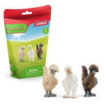 Coffret de Figurines Poules - Ferme Jouet et Grange de 3 Pièces avec Figurines Poules, Pour Garçons et Filles - Jouet 3 ans -