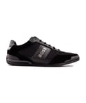 Boss Mens Saturn Low Trainers - Black - Size UK 7