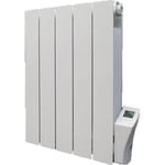 Radiateur électrique en pierre naturelle horizontal - DELTACALOR KURTZY 1000W - Blanc - Programmable