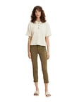 TOM TAILOR 1031329 Jean Slim Cropped Alexa Femme ,11279 - Dry Greyish Olive ,28W / 26L